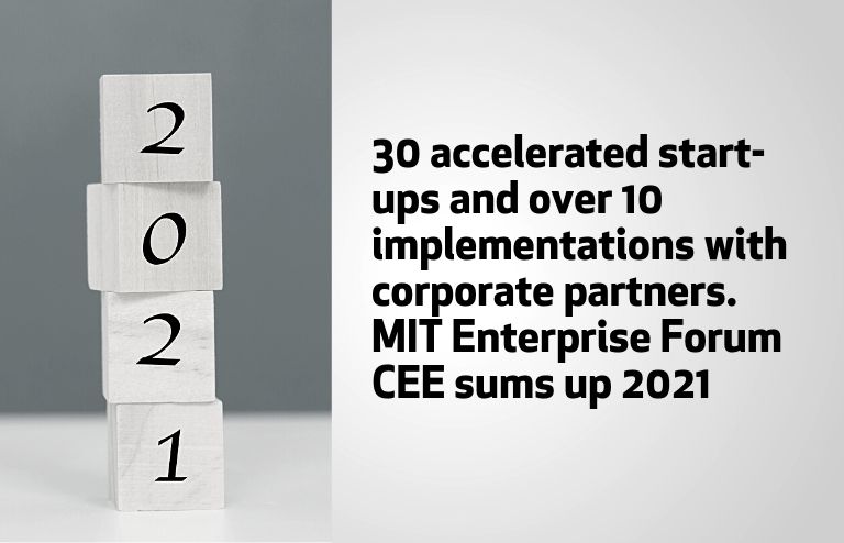 30 accelerated start-ups and over 10 implementations with corporate partners. MIT Enterprise Forum CEE sums up 2021